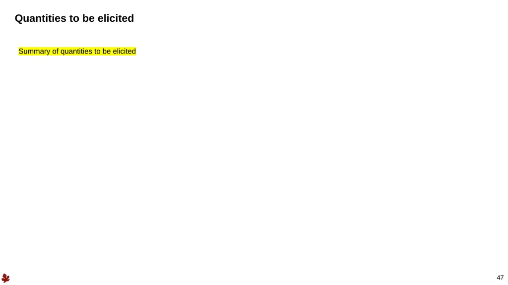 1 Structured Expert Elicitation – Example Training - slide 47 of 52