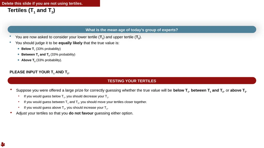 1 Structured Expert Elicitation – Example Training - slide 31 of 52