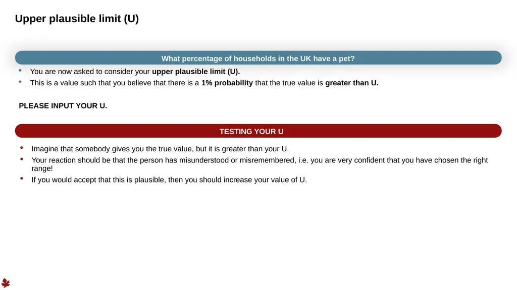 1 Structured Expert Elicitation – Example Training - slide 36 of 52