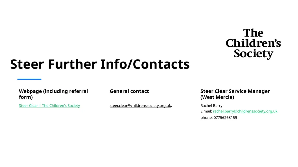 Steer Clear Knife Crime Prevention Programme - slide 3 of 3