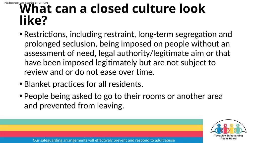 Our safeguarding arrangements will effectively - slide 11 of 31