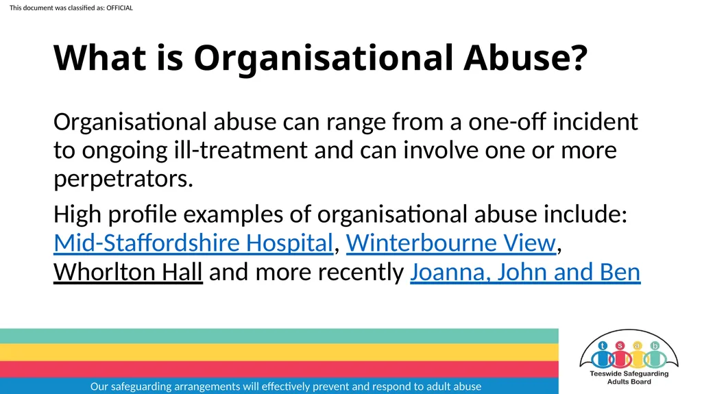 Our safeguarding arrangements will effectively - slide 6 of 31