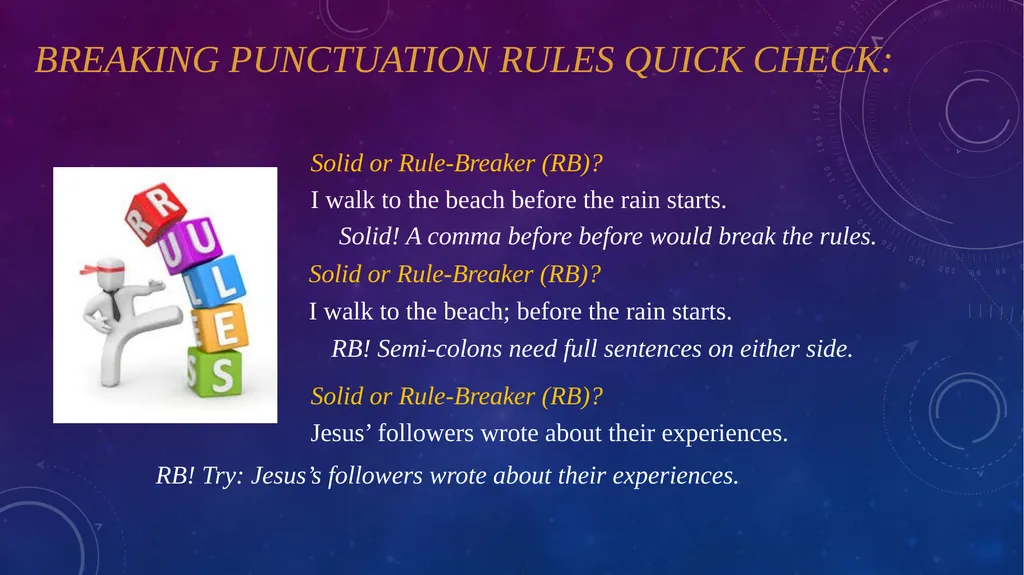 Quick Sentence Diagnostic (See in class handout - slide 3 of 39