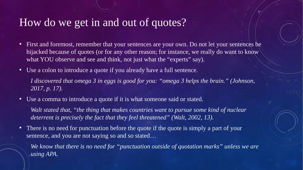 Quick Sentence Diagnostic (See in class handout - slide 36 of 39