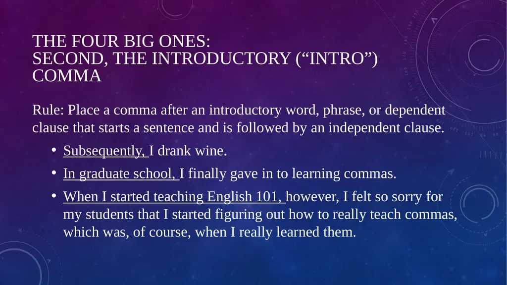 Quick Sentence Diagnostic (See in class handout - slide 16 of 39