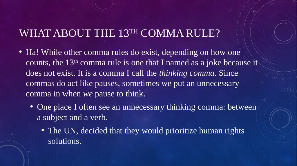 Quick Sentence Diagnostic (See in class handout - slide 26 of 39
