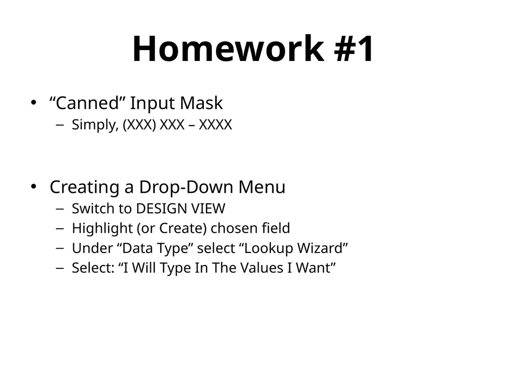 Homework 1 Hints Homework Tips (General) FAQs: see - slide 5 of 15