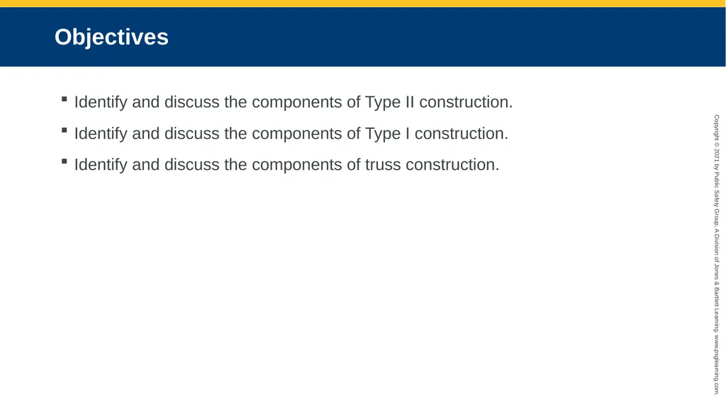 CHAPTER 5 Basic Building Construction Objectives - slide 3 of 25