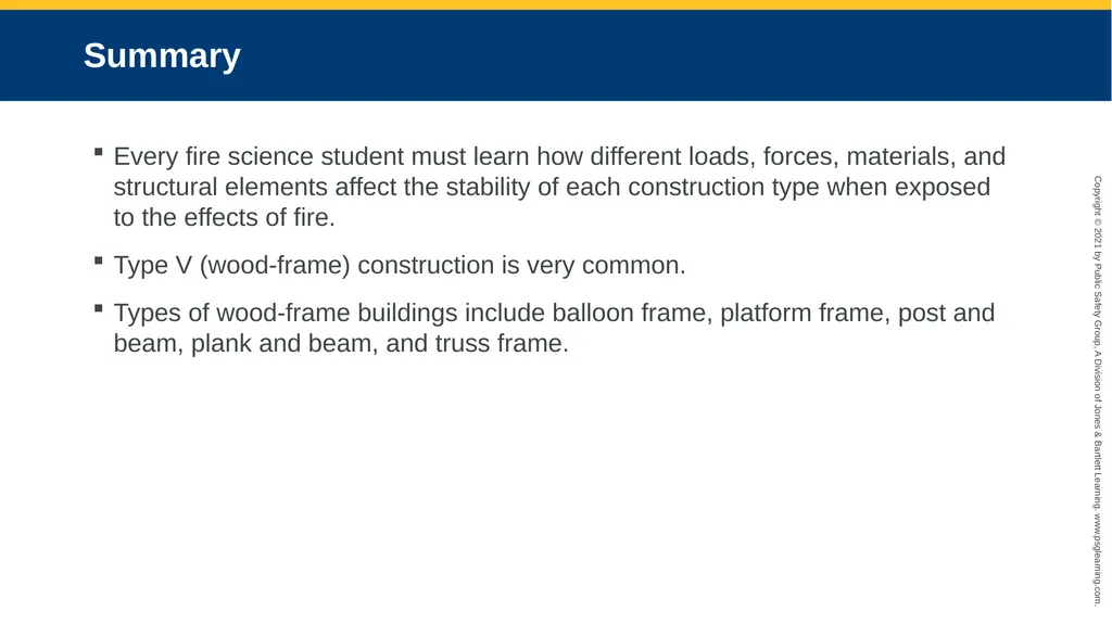 CHAPTER 5 Basic Building Construction Objectives - slide 21 of 25