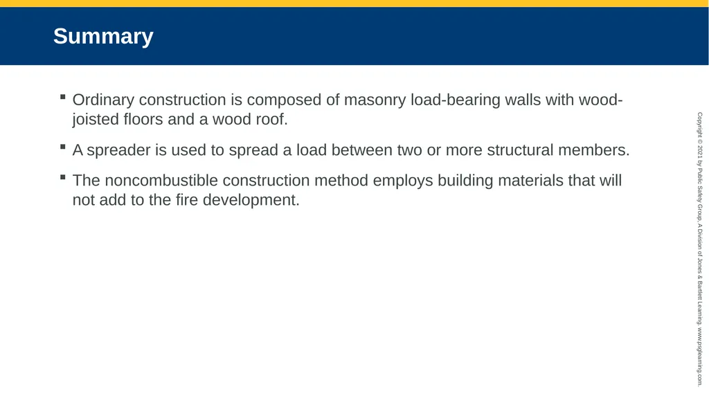 CHAPTER 5 Basic Building Construction Objectives - slide 23 of 25