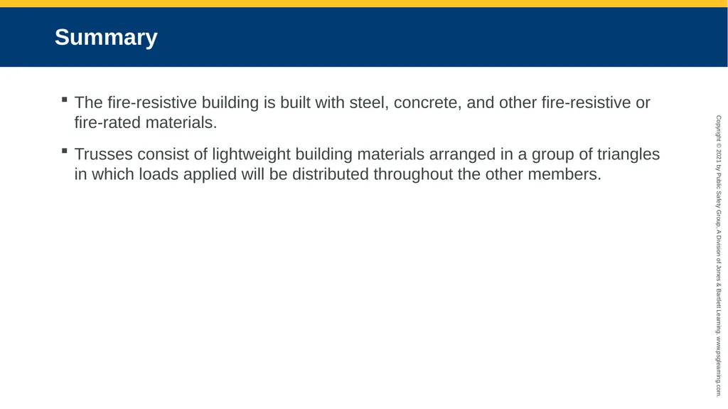 CHAPTER 5 Basic Building Construction Objectives - slide 24 of 25