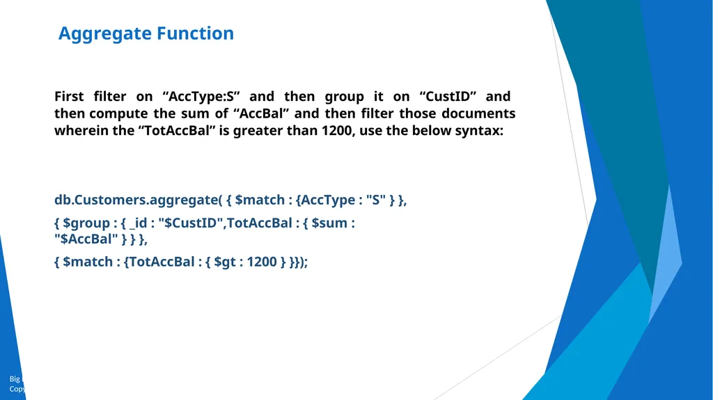 Unit-2 Introduction to MongoDB Big Data and - slide 74 of 89