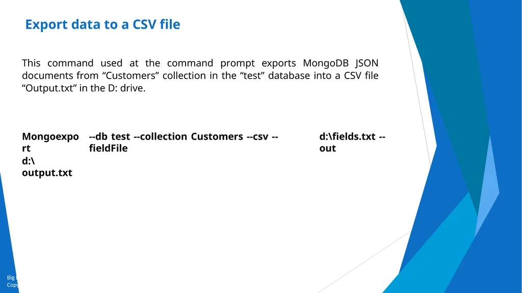 Unit-2 Introduction to MongoDB Big Data and - slide 82 of 89