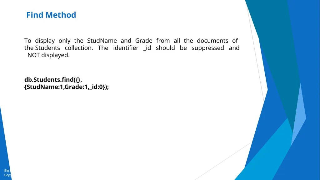Unit-2 Introduction to MongoDB Big Data and - slide 46 of 89
