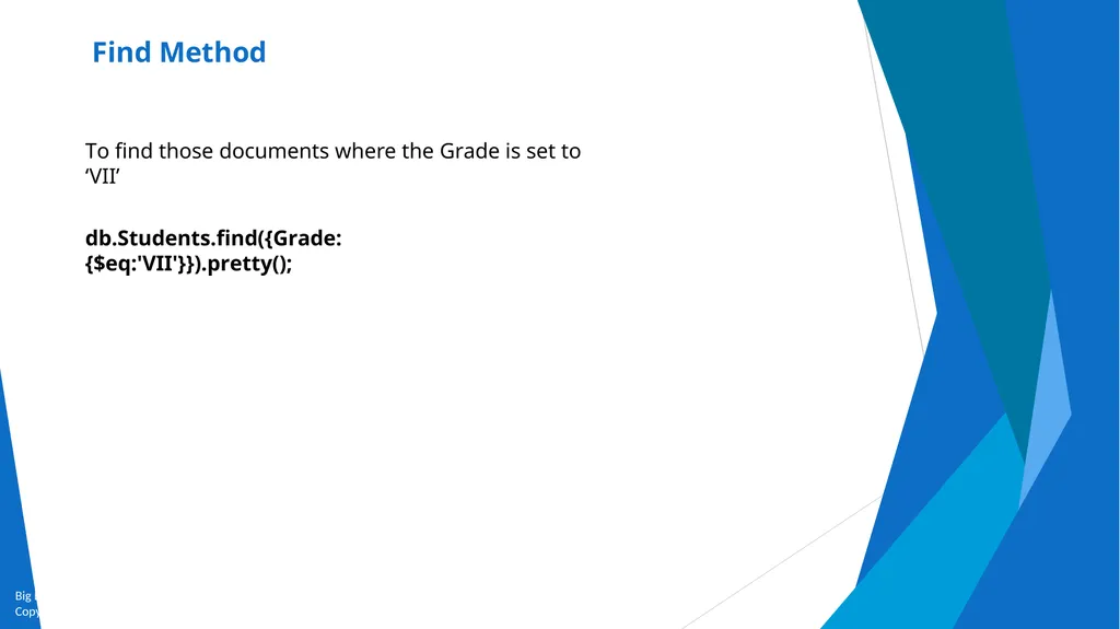 Unit-2 Introduction to MongoDB Big Data and - slide 47 of 89