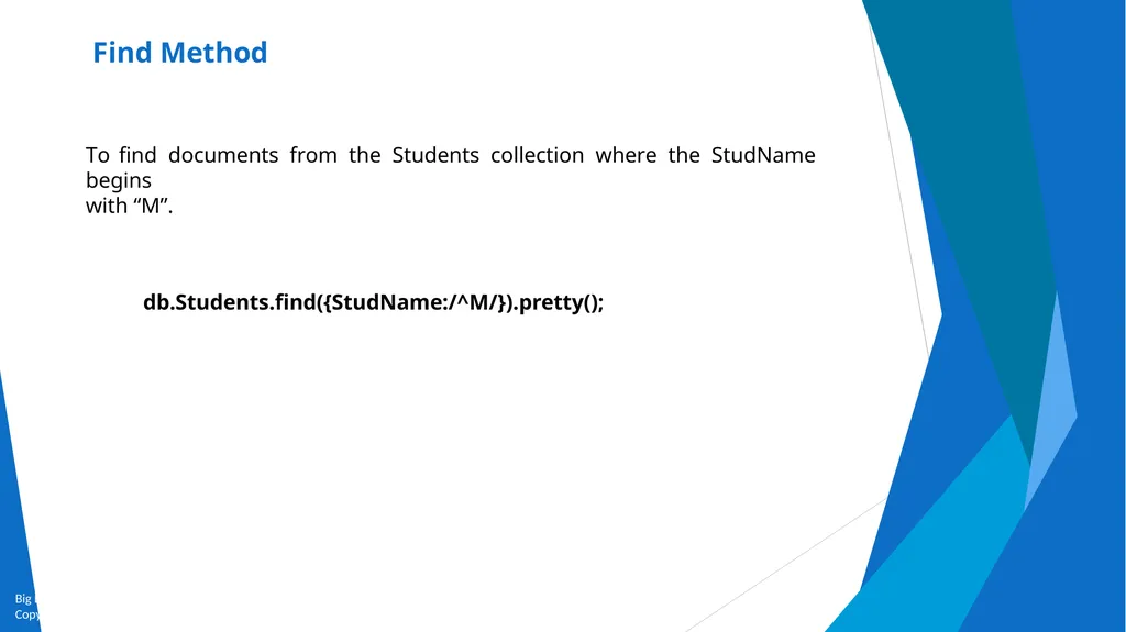 Unit-2 Introduction to MongoDB Big Data and - slide 49 of 89