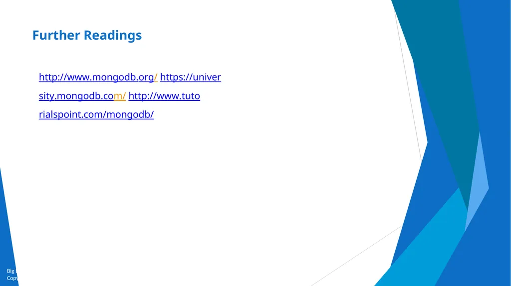Unit-2 Introduction to MongoDB Big Data and - slide 88 of 89