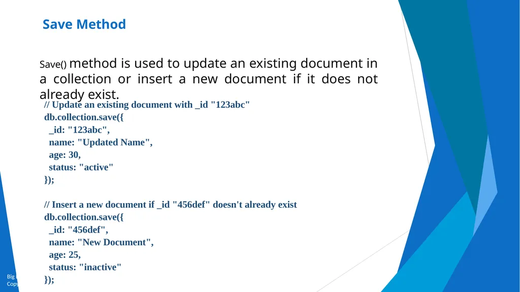 Unit-2 Introduction to MongoDB Big Data and - slide 43 of 89