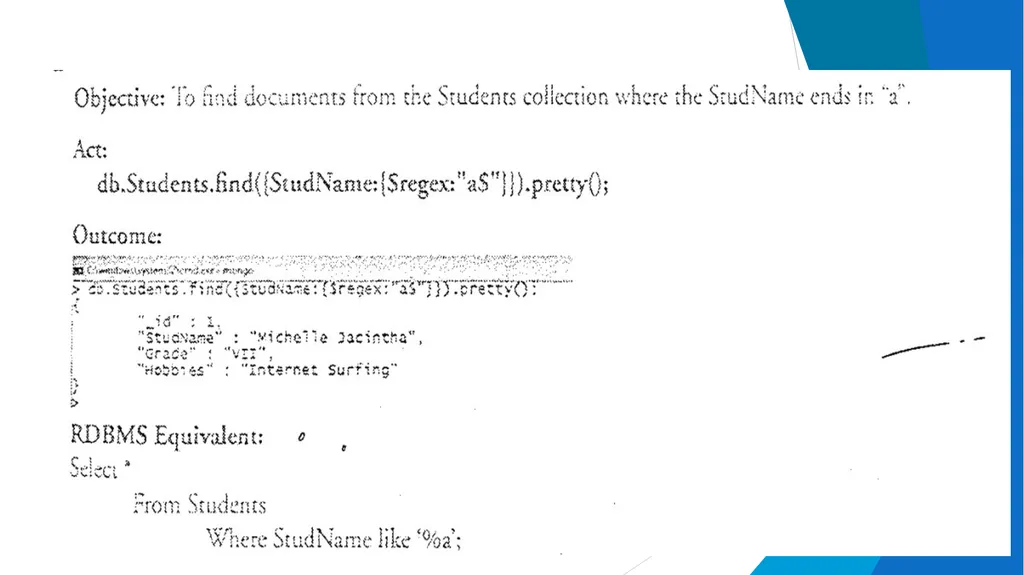 Unit-2 Introduction to MongoDB Big Data and - slide 61 of 89