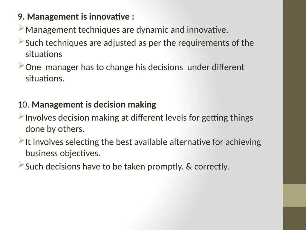 Introduction to MANAGEMENT INTRODUCTION Management - slide 8 of 57