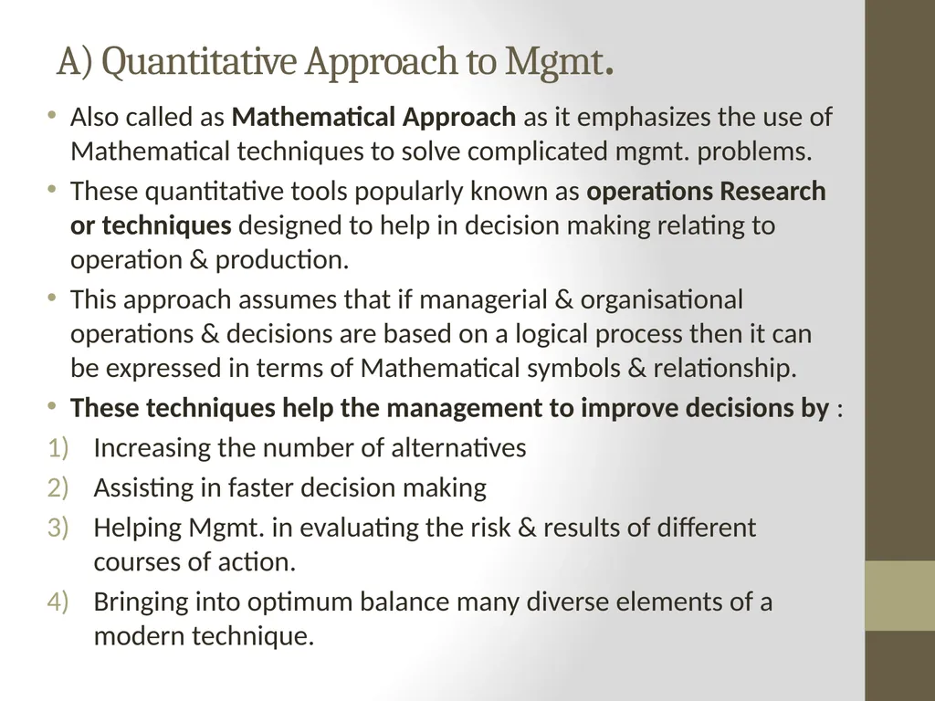 Introduction to MANAGEMENT INTRODUCTION Management - slide 33 of 57