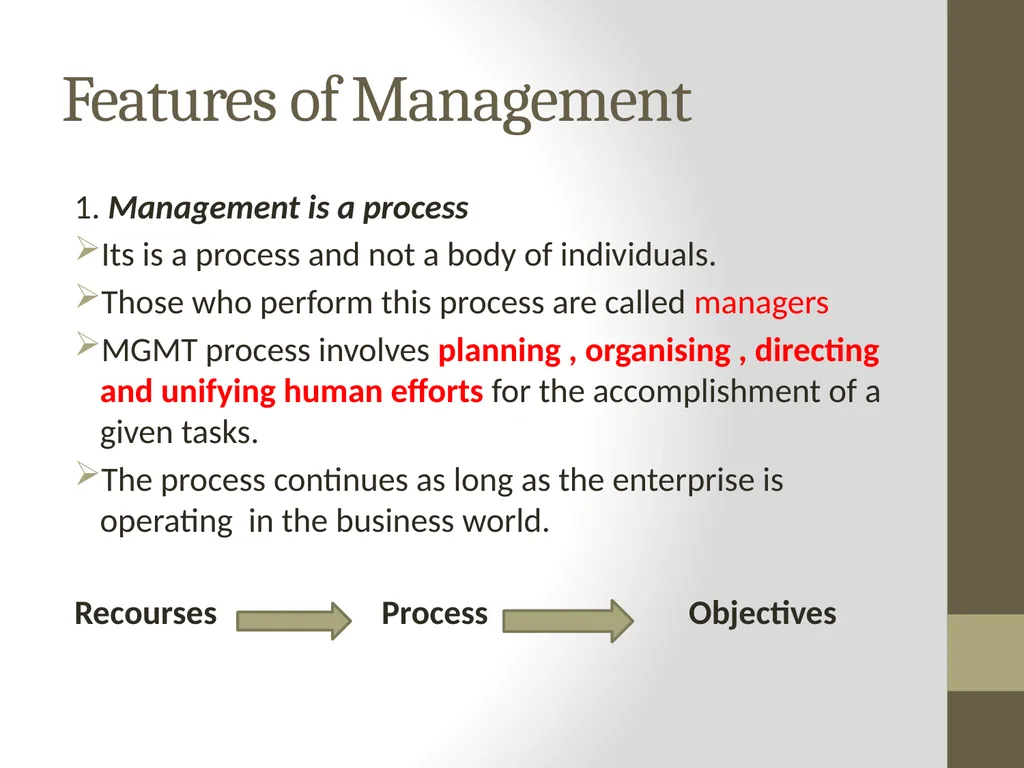 Introduction to MANAGEMENT INTRODUCTION Management - slide 4 of 57