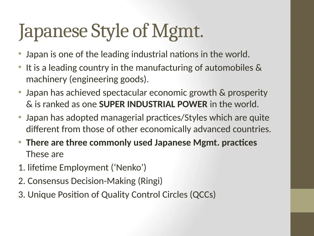 Introduction to MANAGEMENT INTRODUCTION Management - slide 39 of 57