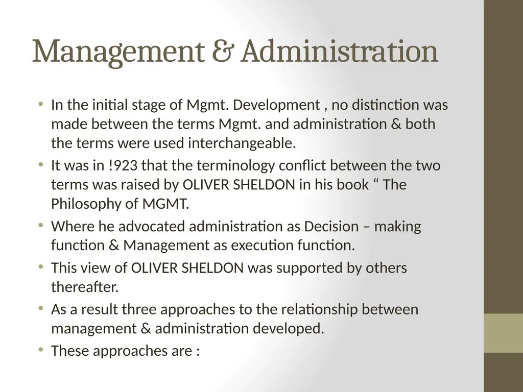 Introduction to MANAGEMENT INTRODUCTION Management - slide 14 of 57