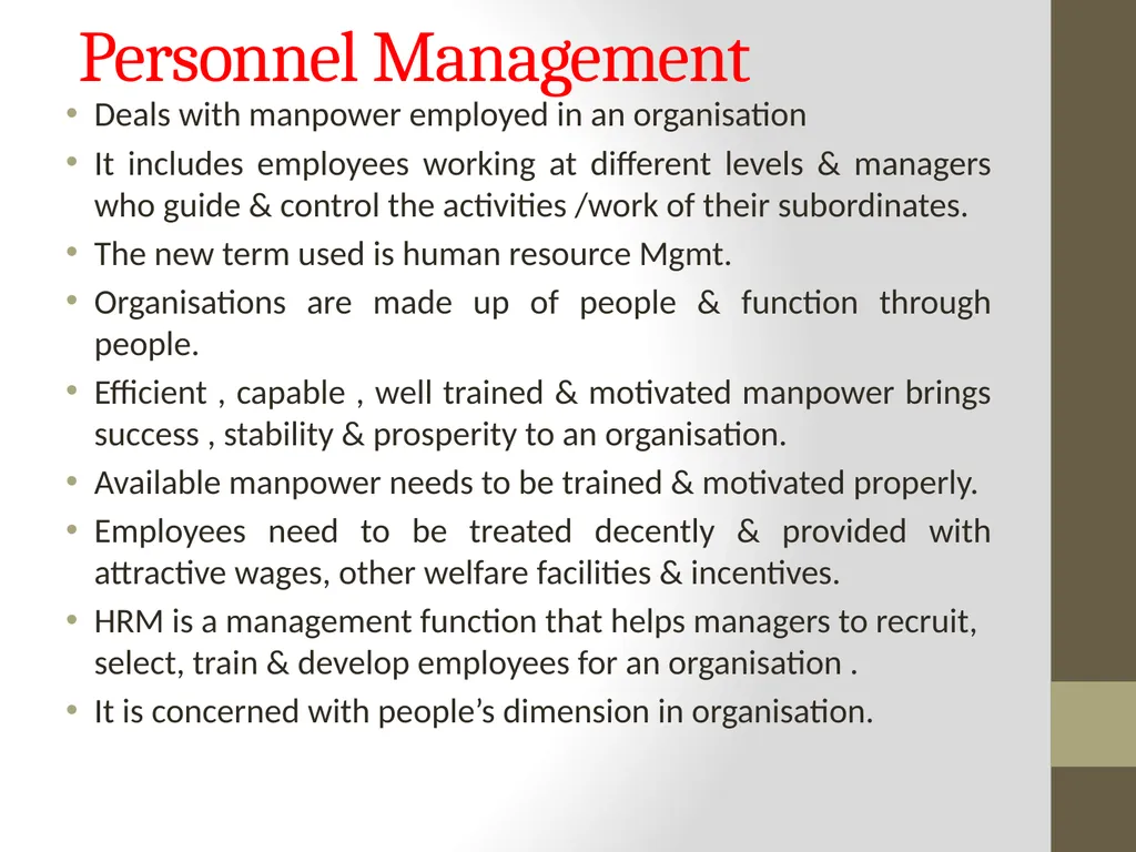 Introduction to MANAGEMENT INTRODUCTION Management - slide 27 of 57