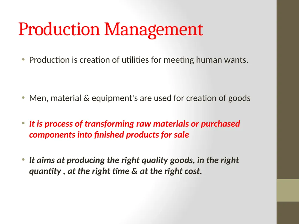 Introduction to MANAGEMENT INTRODUCTION Management - slide 26 of 57