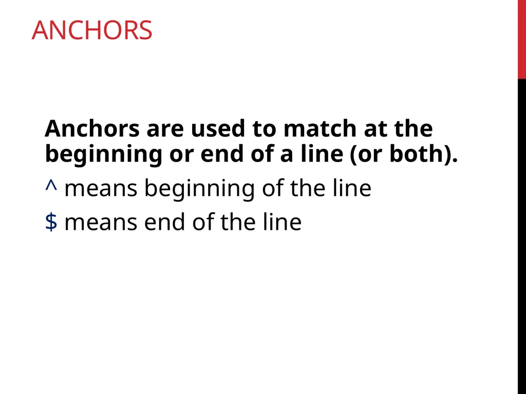 Data Wrangling Key ideas: regular expressions, - slide 18 of 59