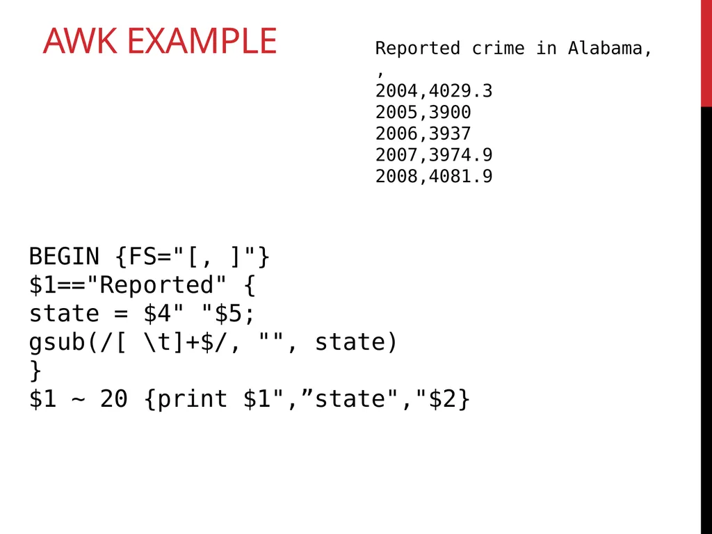 Data Wrangling Key ideas: regular expressions, - slide 37 of 59
