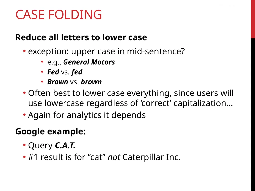 Data Wrangling Key ideas: regular expressions, - slide 51 of 59