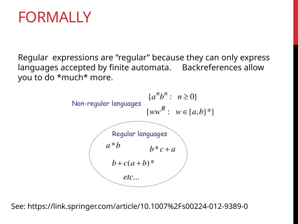Data Wrangling Key ideas: regular expressions, - slide 26 of 59