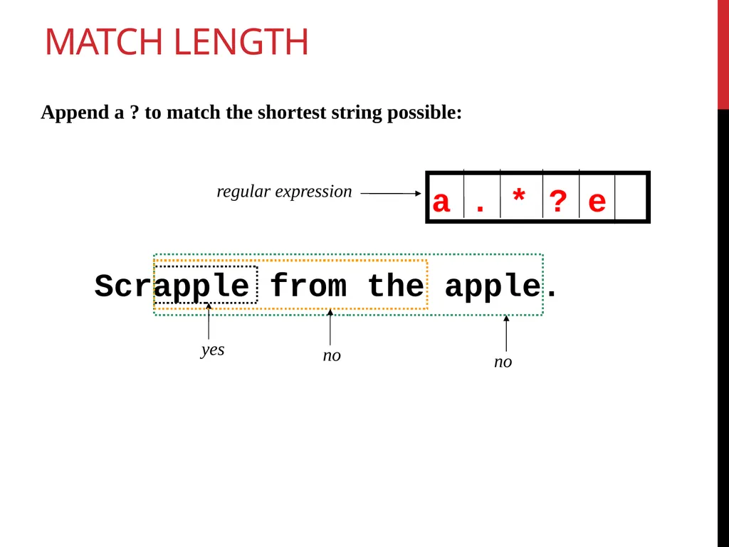 Data Wrangling Key ideas: regular expressions, - slide 21 of 59