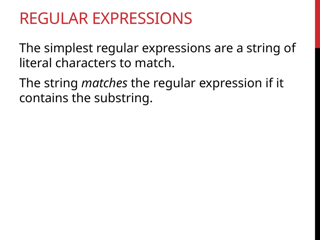 Data Wrangling Key ideas: regular expressions, - slide 6 of 59