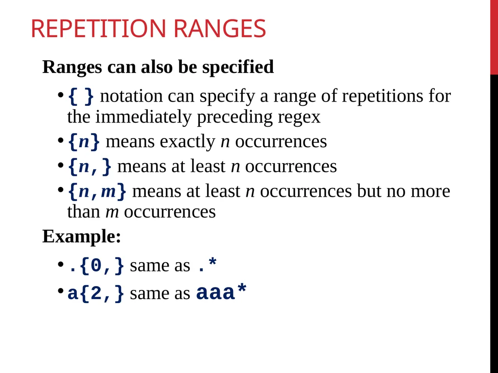 Data Wrangling Key ideas: regular expressions, - slide 12 of 59