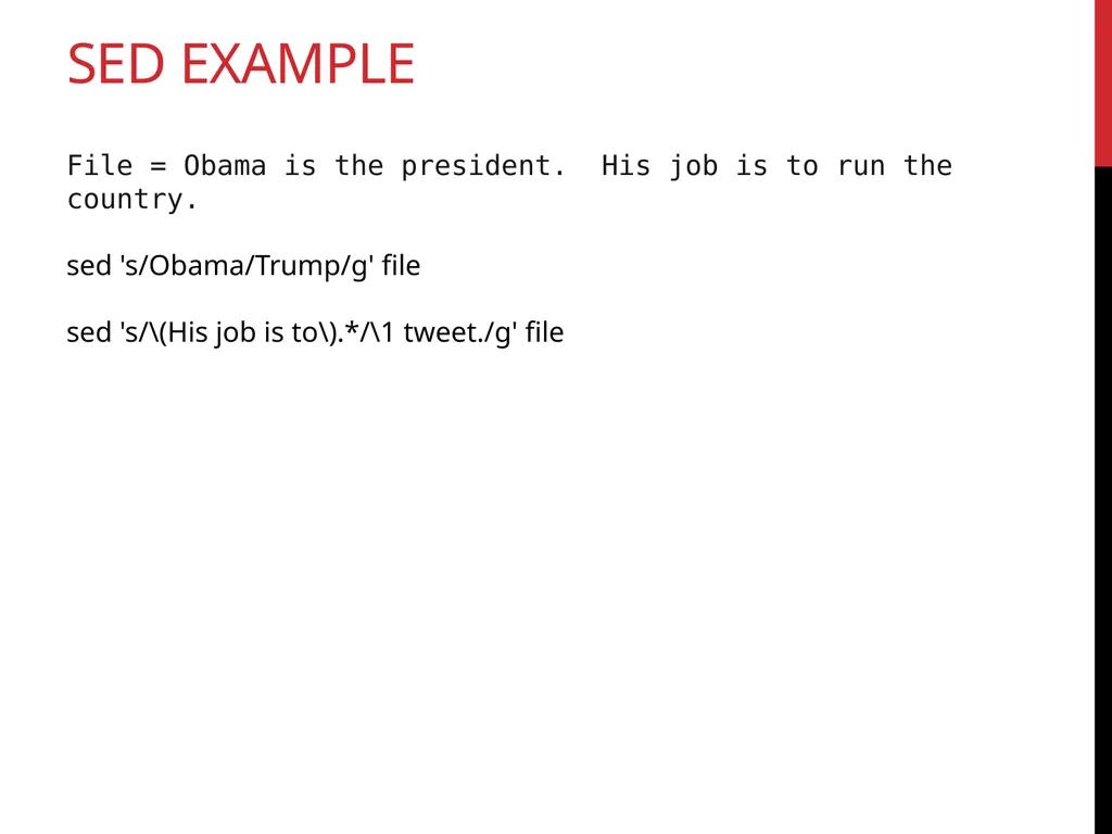 Data Wrangling Key ideas: regular expressions, - slide 32 of 59