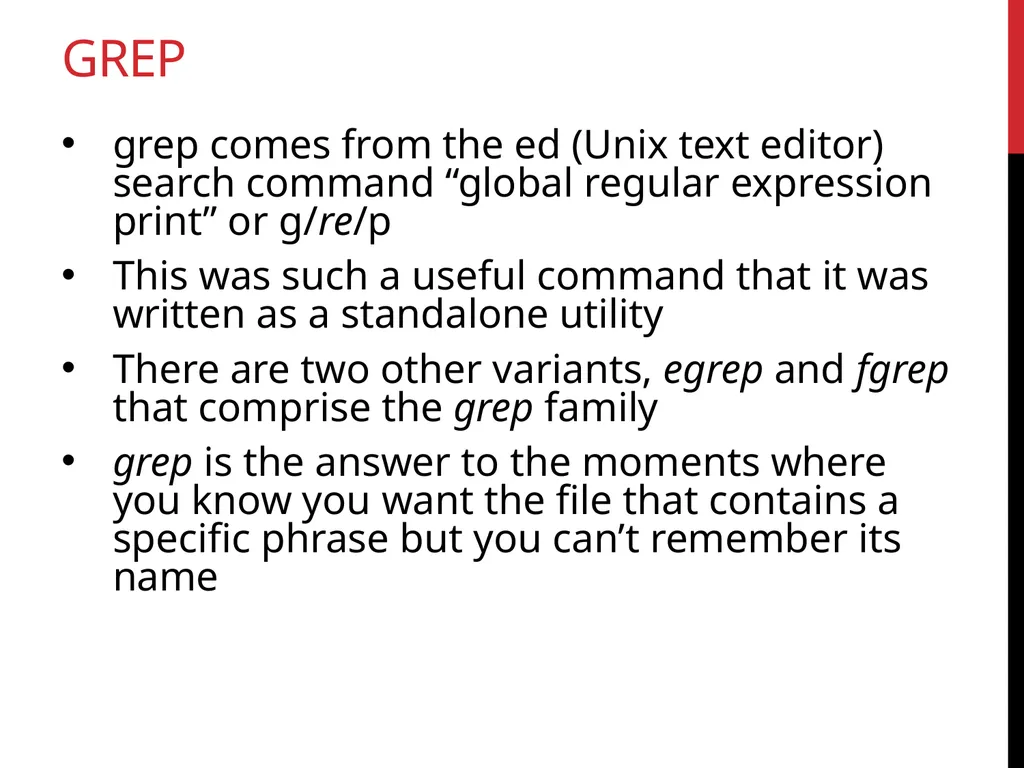 Data Wrangling Key ideas: regular expressions, - slide 23 of 59