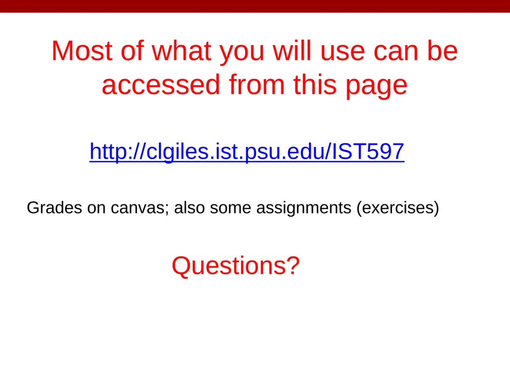 IST 597 Deep Learning Class Introduction Thanks to - slide 32 of 32