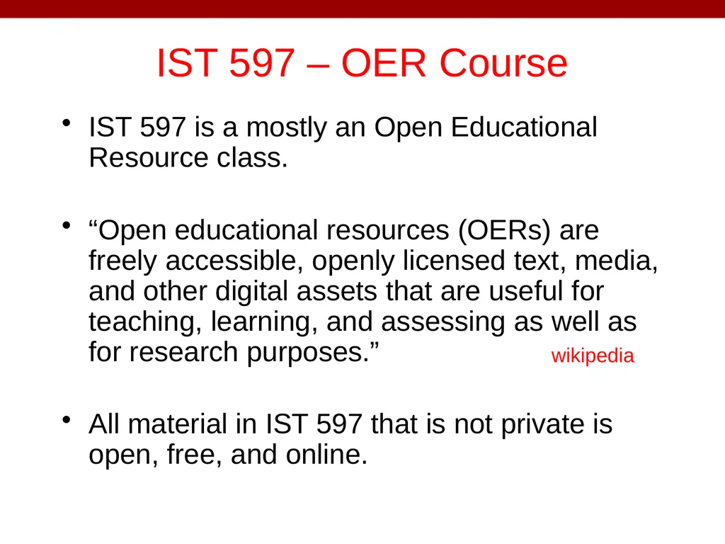 IST 597 Deep Learning Class Introduction Thanks to - slide 2 of 32