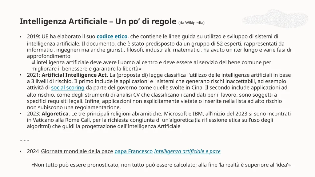 Intelligenza Artificiale Lezione 1 Storia, - slide 40 of 43