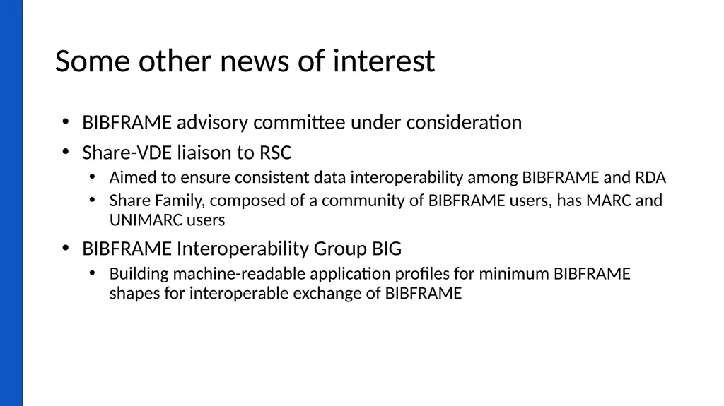 Report on BIBFRAME Workshop in Europe 2024 Held - slide 14 of 16