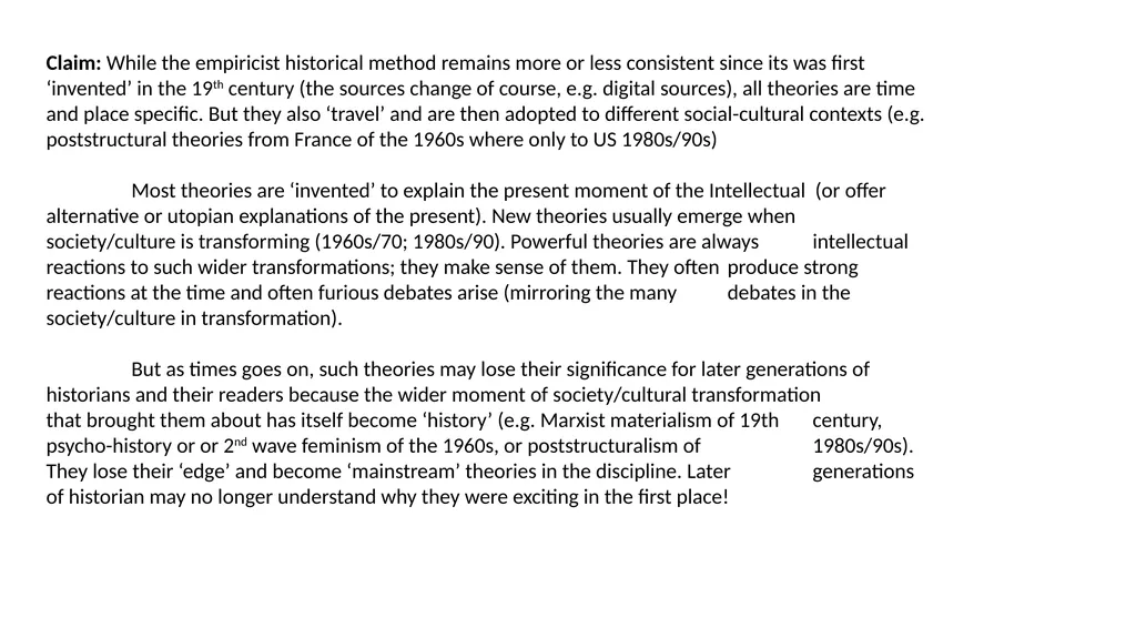 Theory, Skills and Methods Dr Claudia Stein What - slide 8 of 30