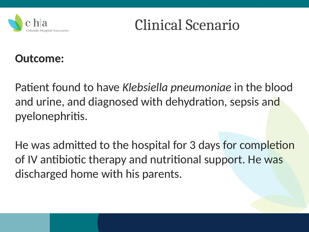 Pediatric Sepsis Table Top Scenario Colorado - slide 13 of 18
