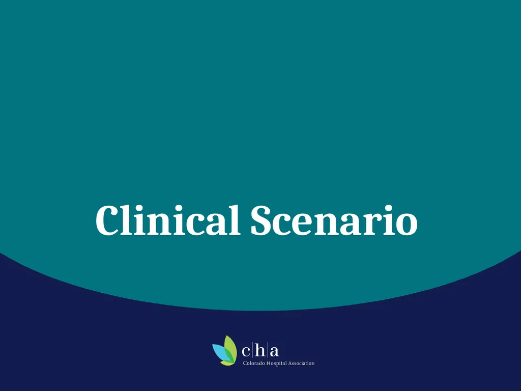 Pediatric Sepsis Table Top Scenario Colorado - slide 7 of 18