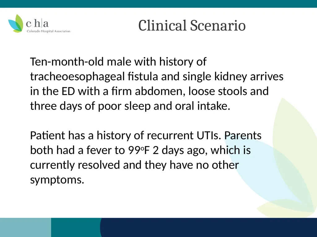 Pediatric Sepsis Table Top Scenario Colorado - slide 8 of 18