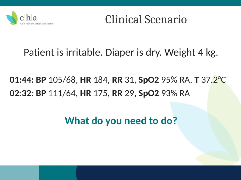 Pediatric Sepsis Table Top Scenario Colorado - slide 9 of 18