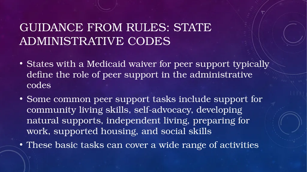 Documenting Peer Support following Medicaid rules - slide 16 of 33