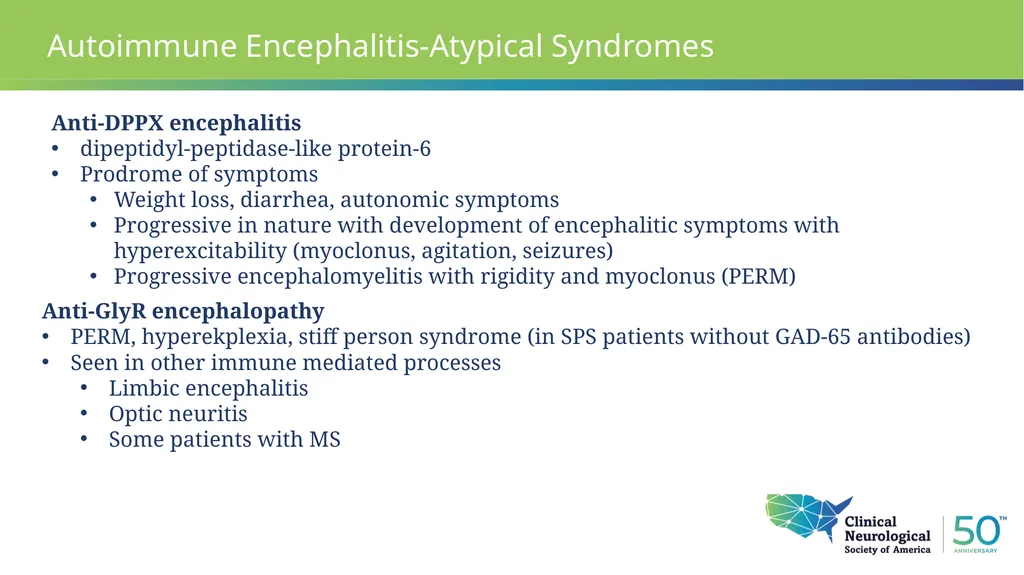 Autoimmune Encephalitis Update William Kilgo, MD - slide 18 of 27
